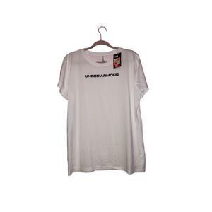 NWT Under Armour white graphic tee t-shirt size XL